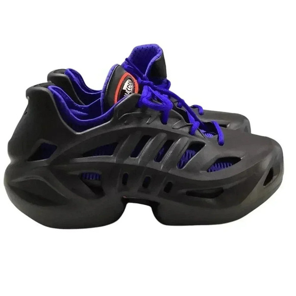 Adidas Sneakers Mens 8.5 Black Blue AdiFom ClimaCool J Running Lace Up Shoes NEW - Picture 3 of 9